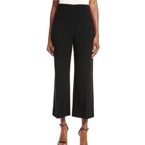 - Rebecca Taylor Black Cropped Wide-Leg pant culottes